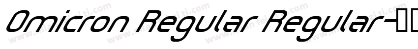 Omicron Regular Regular字体转换